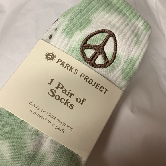 - Free people peaceful peace sign socks parks project new with package - Picture 3 of 3
